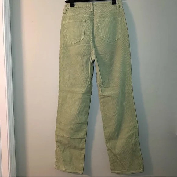 PacSun Green Corduroy Pants Size 28 - Picture 5 of 9